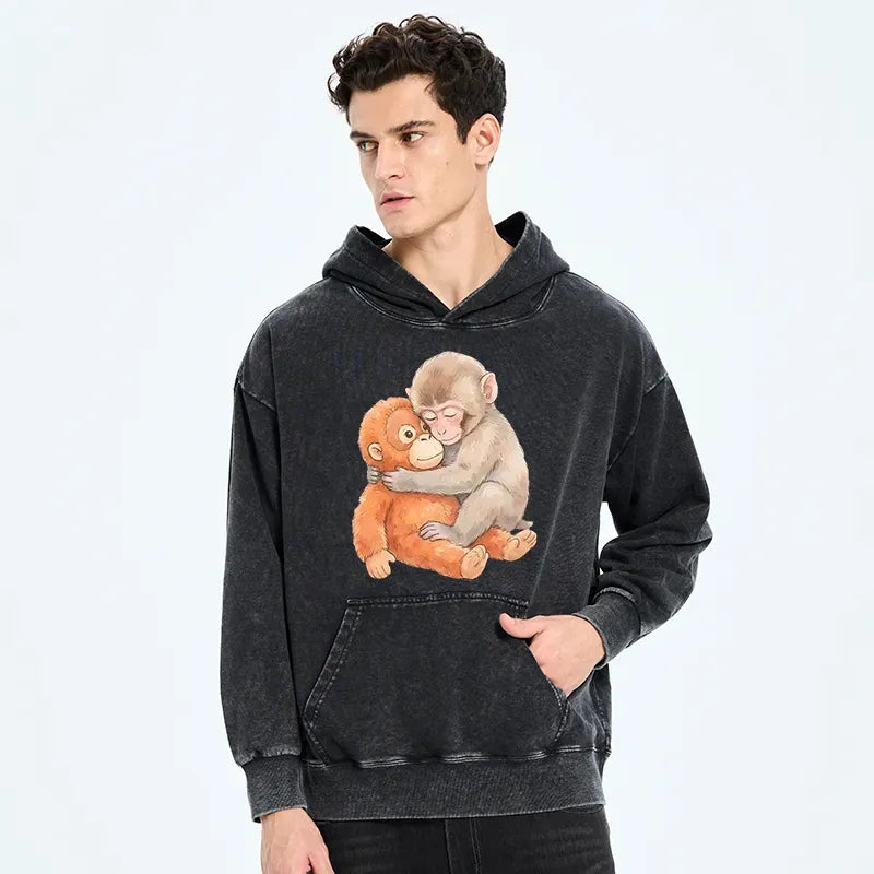 Kyoto-Lion Poor Punch Washed Hoodie