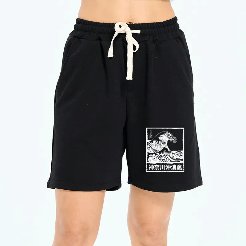 Vintage Ukiyo-e Shorts for Daily Wear