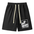 Japanese Wave Unisex Shorts for Summer