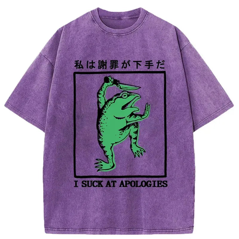 funny apology tshirt for streetwear style