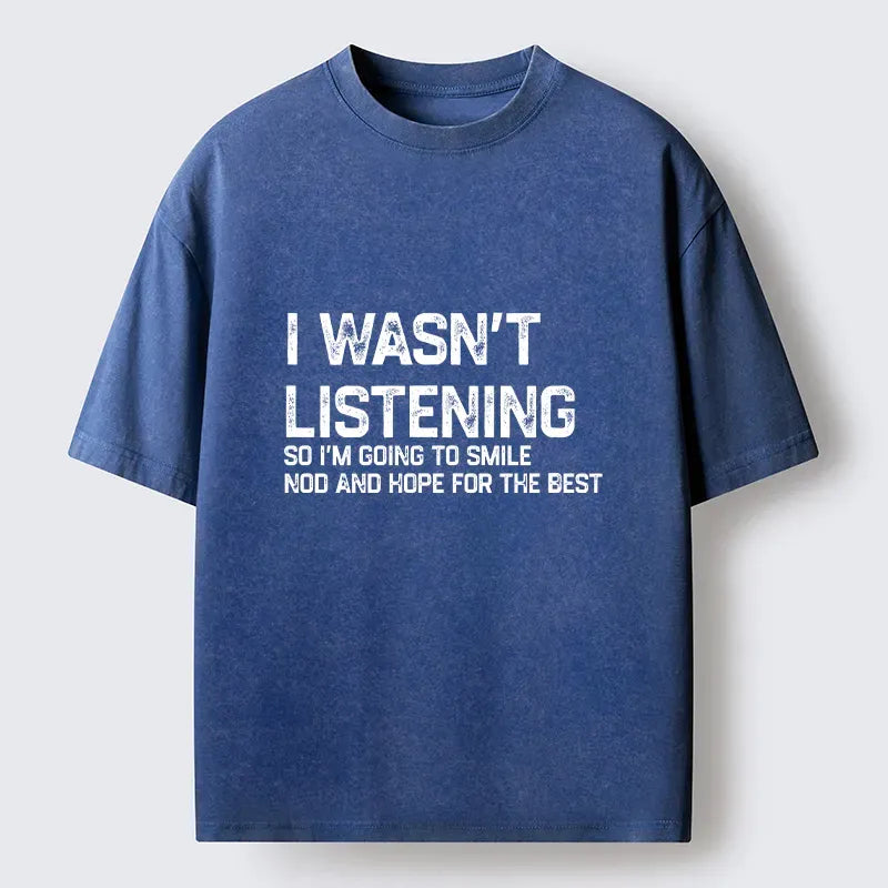Kyoto-Lion Indifferent To Everything Washed T-Shirt