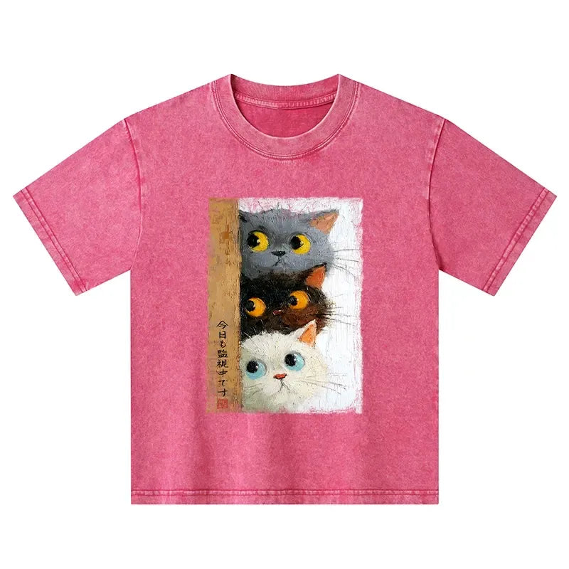 Washed Unisex T-Shirt for Japanese Streetwear