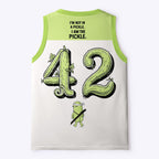 funny i am the pickle mesh tank top