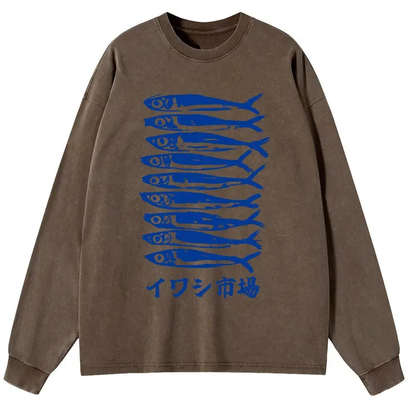 Vintage ukiyo-e long sleeve t-shirt on sale