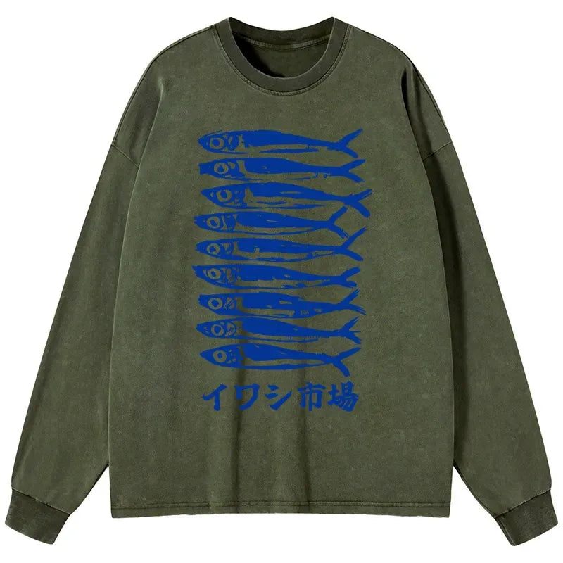 Vintage ukiyo-e long sleeve t-shirt on sale
