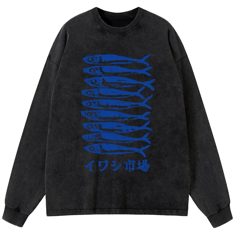 Kyoto Lion sardine market shirt free shipping
