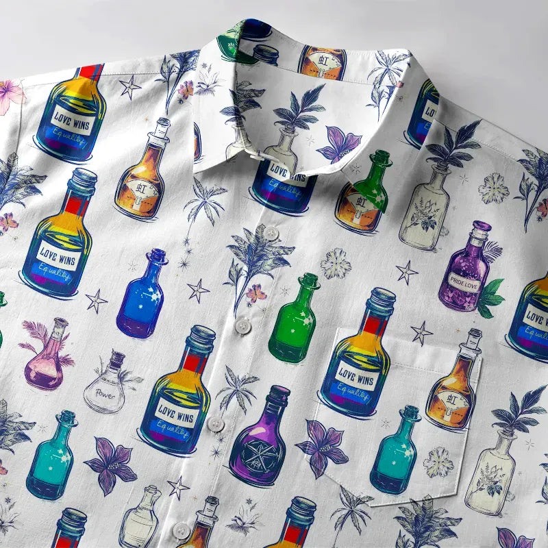 Japanese Button-up Shirt for Streetwear