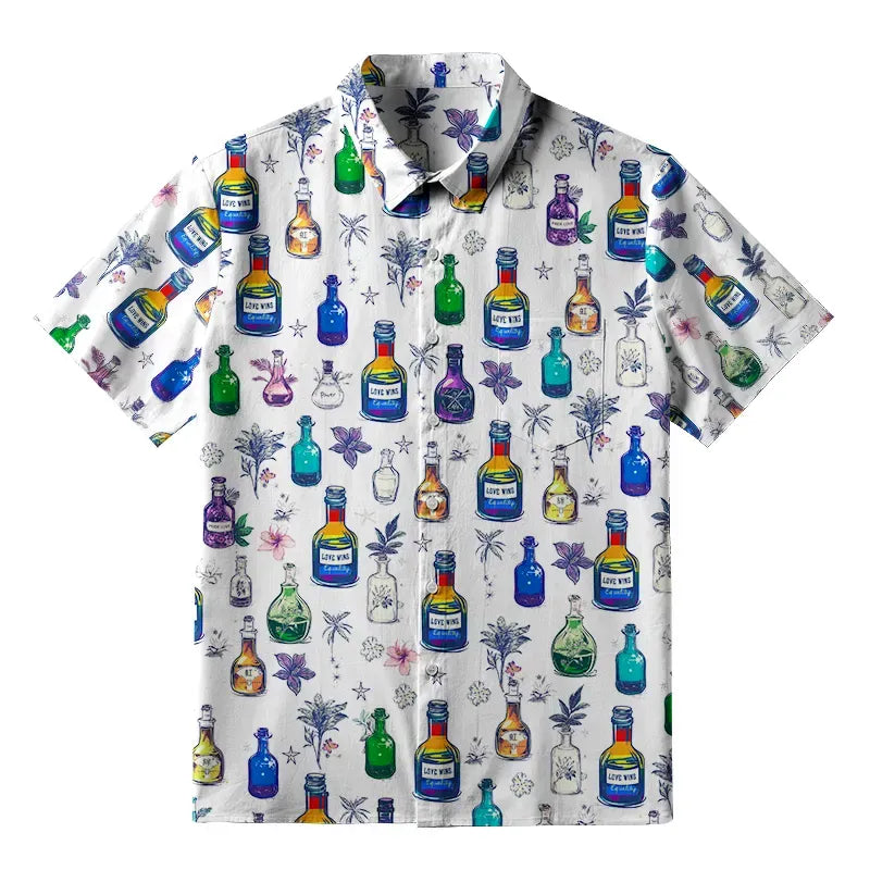 Japanese Button-up Shirt for Streetwear