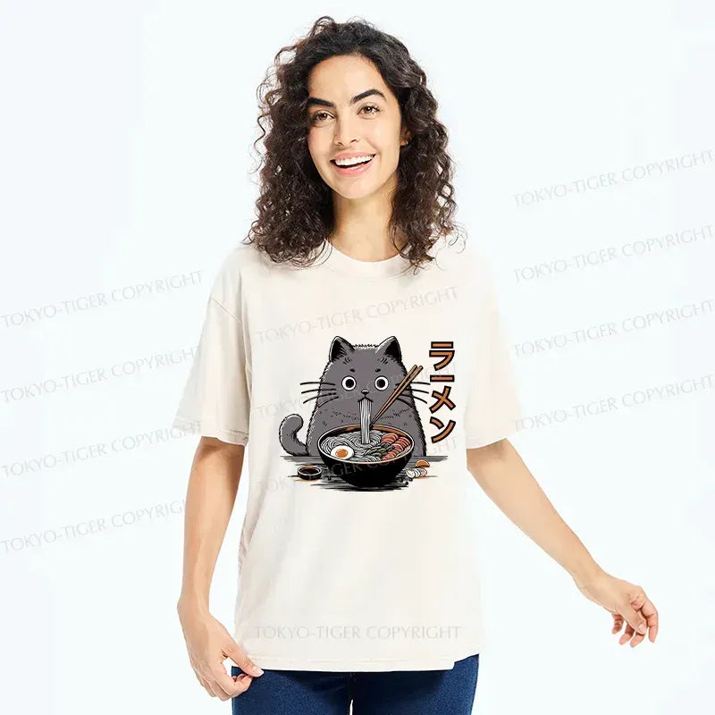 Kawaii Cat T-Shirt for Gift Idea