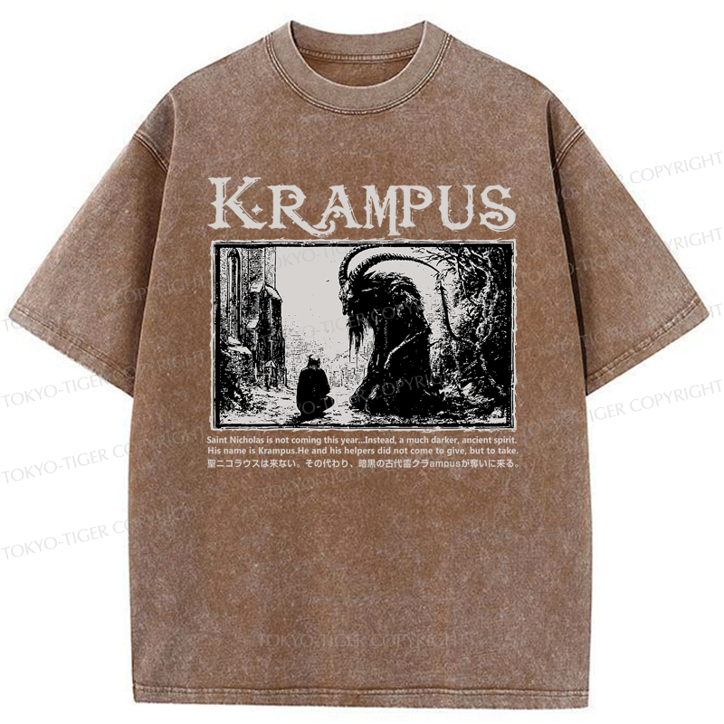 Krampus dark holiday t shirt limited edition