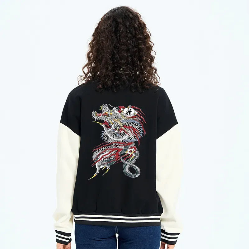 Kyoto Lion embroidered jacket for daily wear