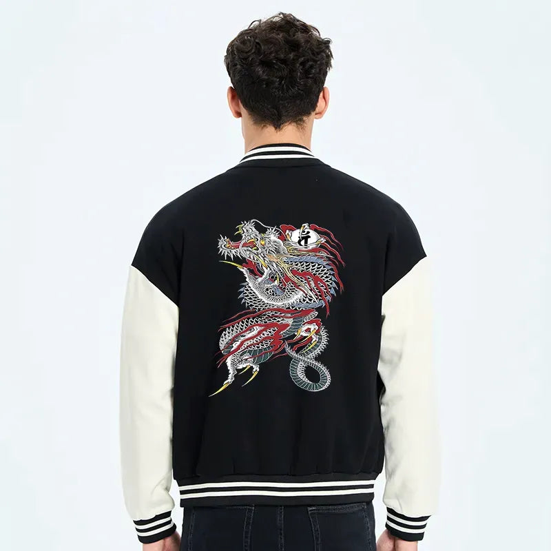 Kyoto Lion embroidered jacket for daily wear