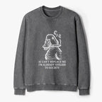 Kyoto-Lion Smoking Duck Funny Washed Terry Sweatshirt
