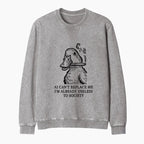 Kyoto-Lion Smoking Duck Funny Washed Terry Sweatshirt