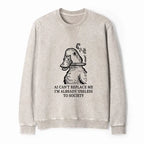 Kyoto-Lion Smoking Duck Funny Washed Terry Sweatshirt