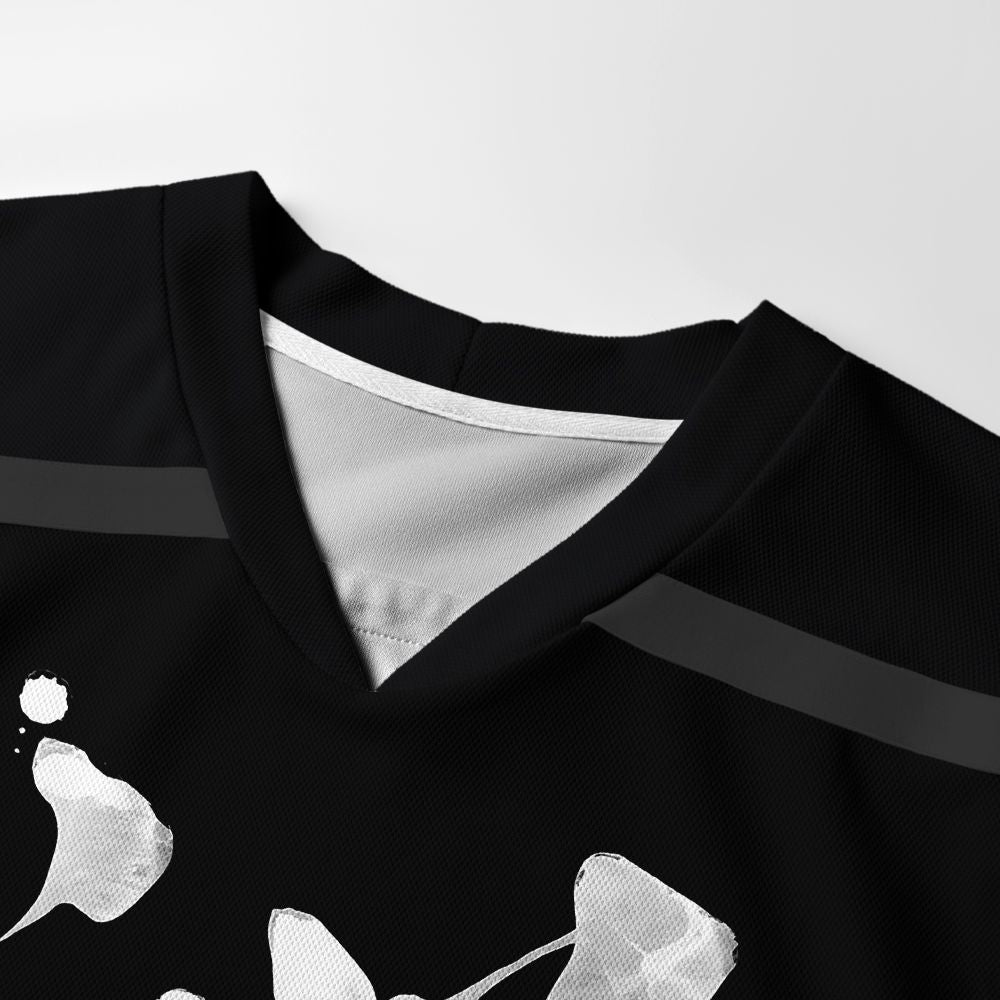 Kyoto-Lion Japanese Zen Kanji Long-Sleeve Hockey Jersey