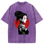 Kyoto-Lion Mechanical Woman Washed T-Shirt