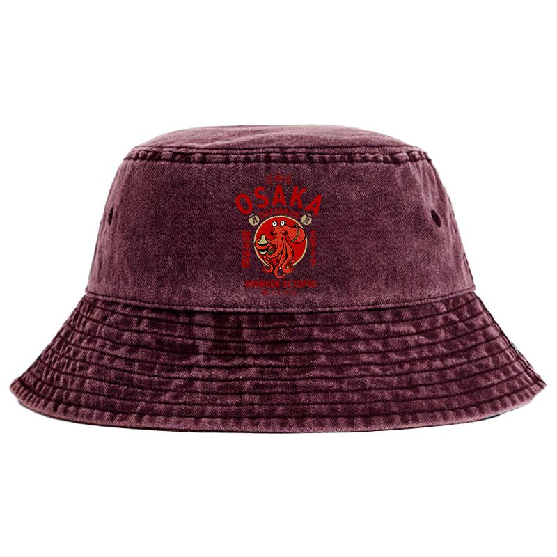 Japanese washed bucket hat for daily wear