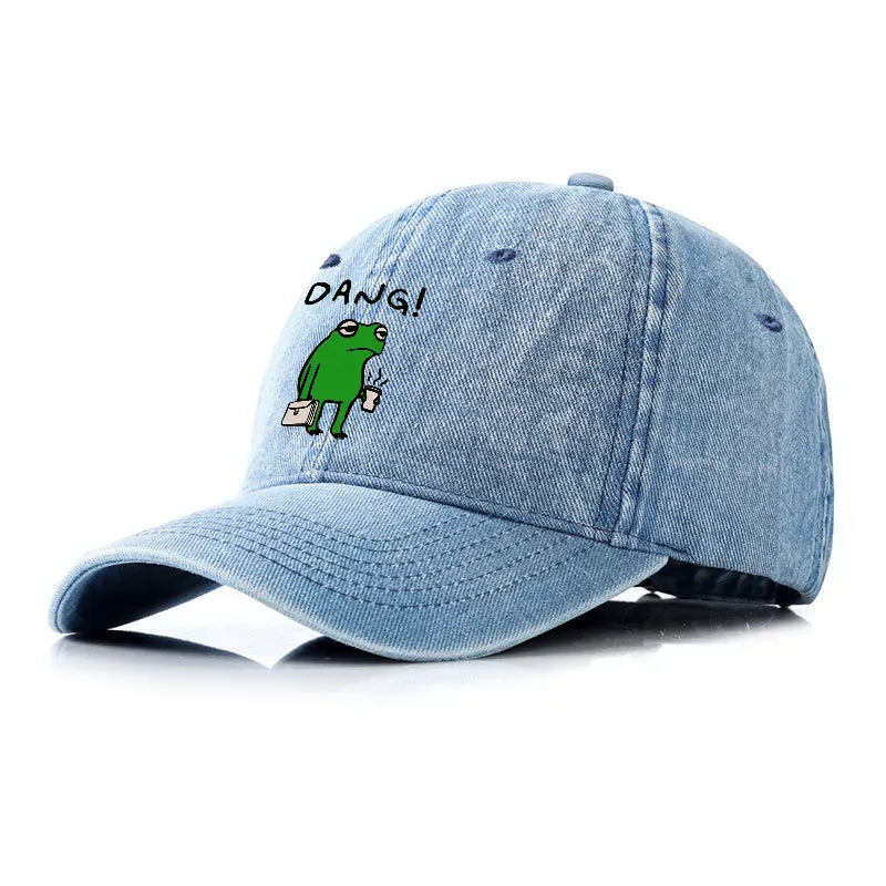 Kyoto-Lion Is It Already Monday Denim Cap