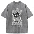 Japanese Raccoon Washed T-Shirt