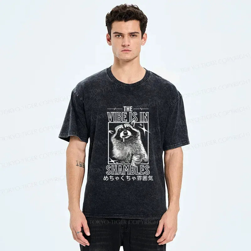 Vintage Japan Raccoon Tee for Streetwear