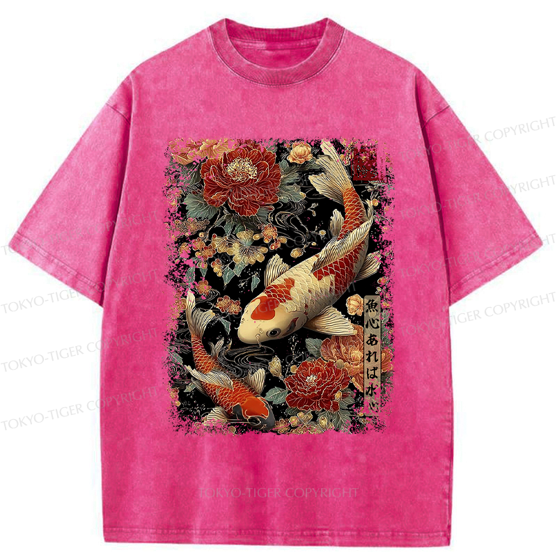 Japanese fish t-shirt for daily wear
