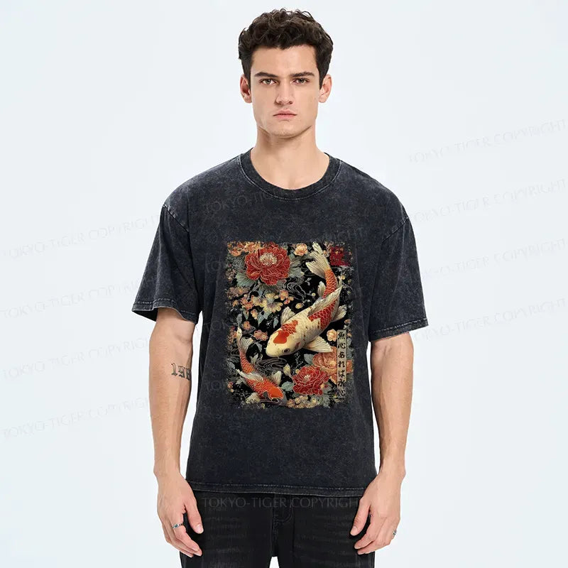 Japanese fish t-shirt for daily wear