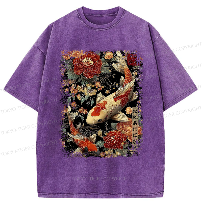 Japanese fish t-shirt for daily wear
