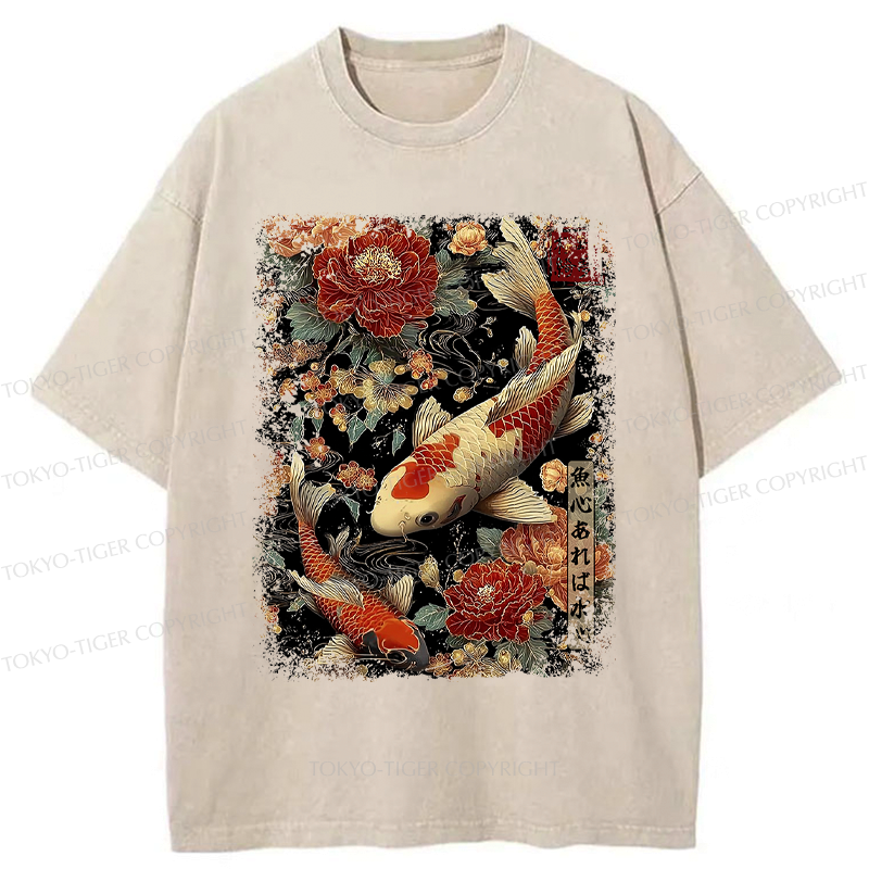 Japanese fish t-shirt for daily wear