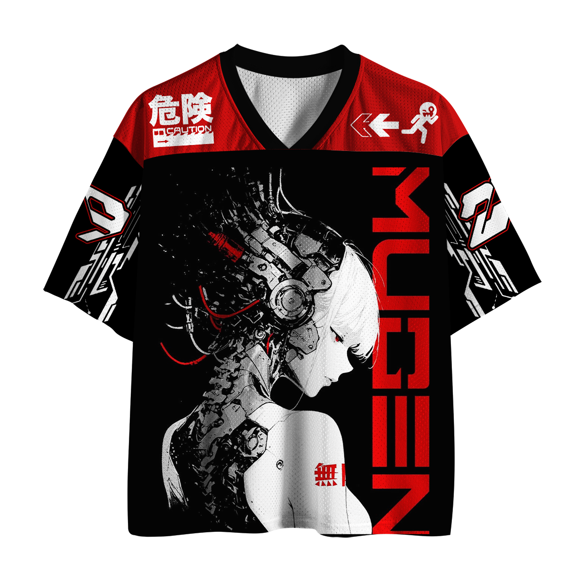 Japanese Streetwear Mesh Jersey with Free Shipping