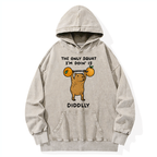 Kyoto-Lion Diddly Capybara Washed Hoodie