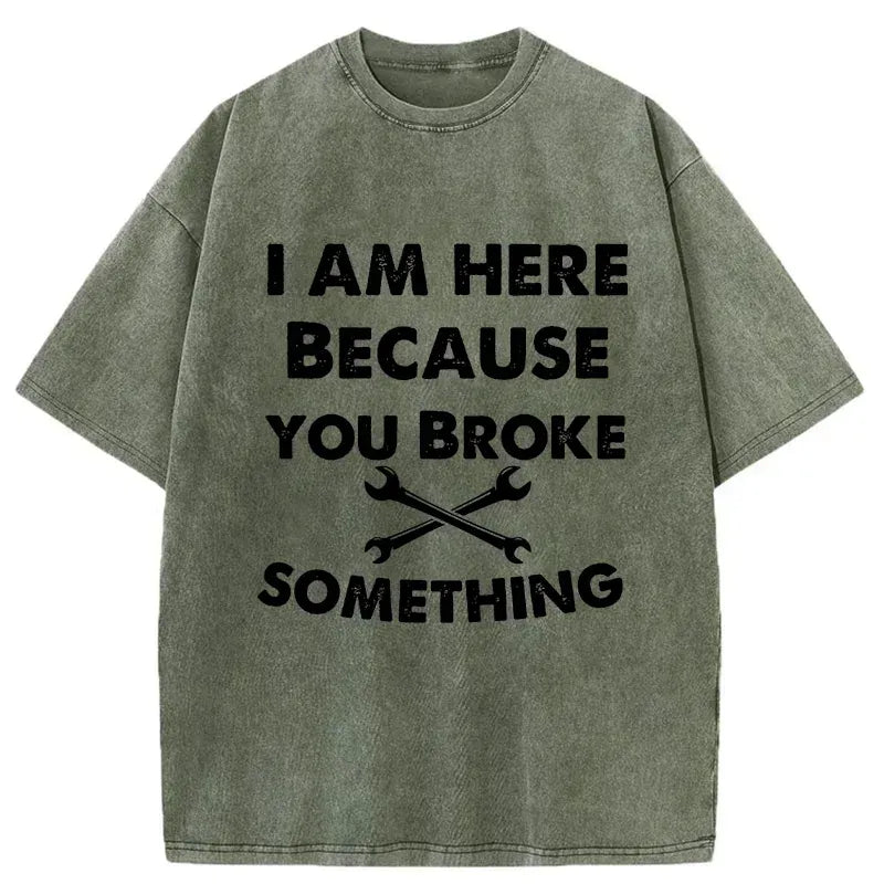 Kyoto-Lion Mechanic Funny Washed T-Shirt