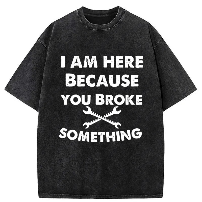 Japanese Vintage Washed T-Shirt for Streetwear