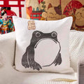Kyoto-Lion Matsumoto Hoji woodblock print frog Cushion Pillow
