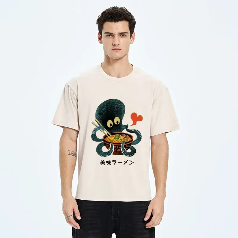 kyoto lion vintage style tee for daily wear