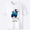 Kyoto-Lion Great Blue Heron Ink Painting Classic T-Shirt