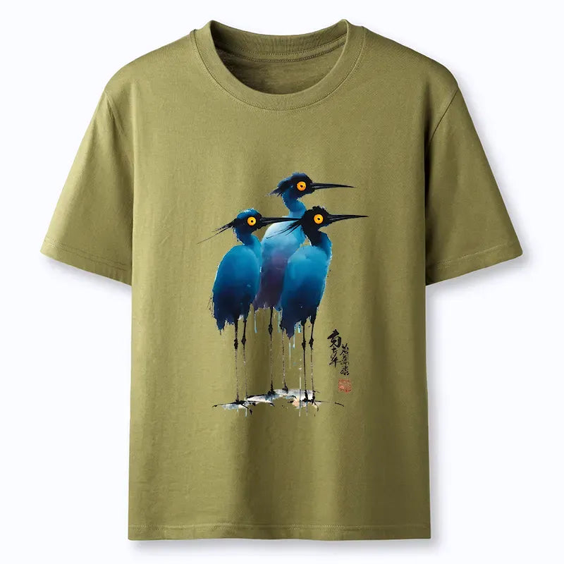 Classic Cotton Unisex T-Shirt with Japanese Art