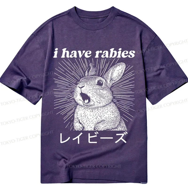 Kyoto-Lion Unisex Rabbit Tee for Daily Wear