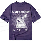Kyoto-Lion Unisex Rabbit Tee for Daily Wear