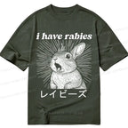 Kyoto-Lion Unisex Rabbit Tee for Daily Wear