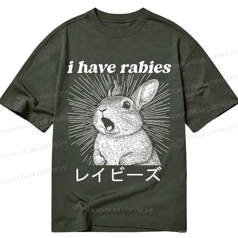 Kyoto-Lion Unisex Rabbit Tee for Daily Wear