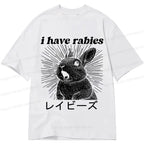 Kyoto-Lion Unisex Rabbit Tee for Daily Wear