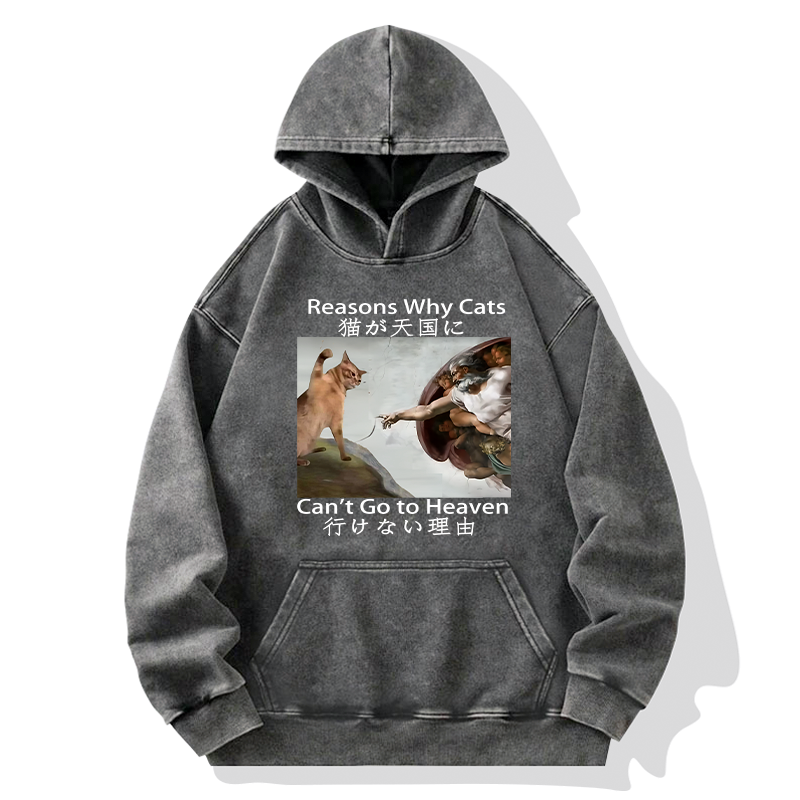 washed unisex hoodie for style