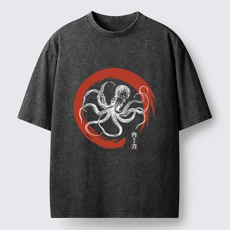 Vintage Ukiyo-e Octopus T-Shirt Gift Idea