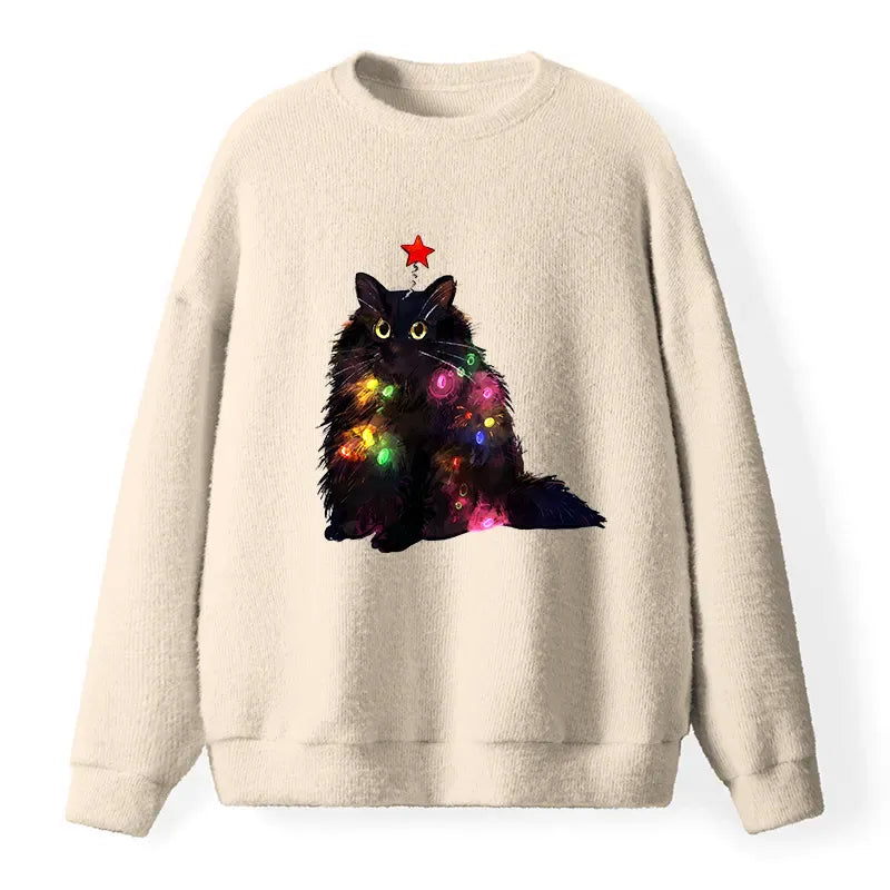 Japanese Cat Sweatshirt for Casual Daily Wear