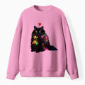 Kyoto-Lion Christmas Lights Cat Fuzzy Sweatshirt
