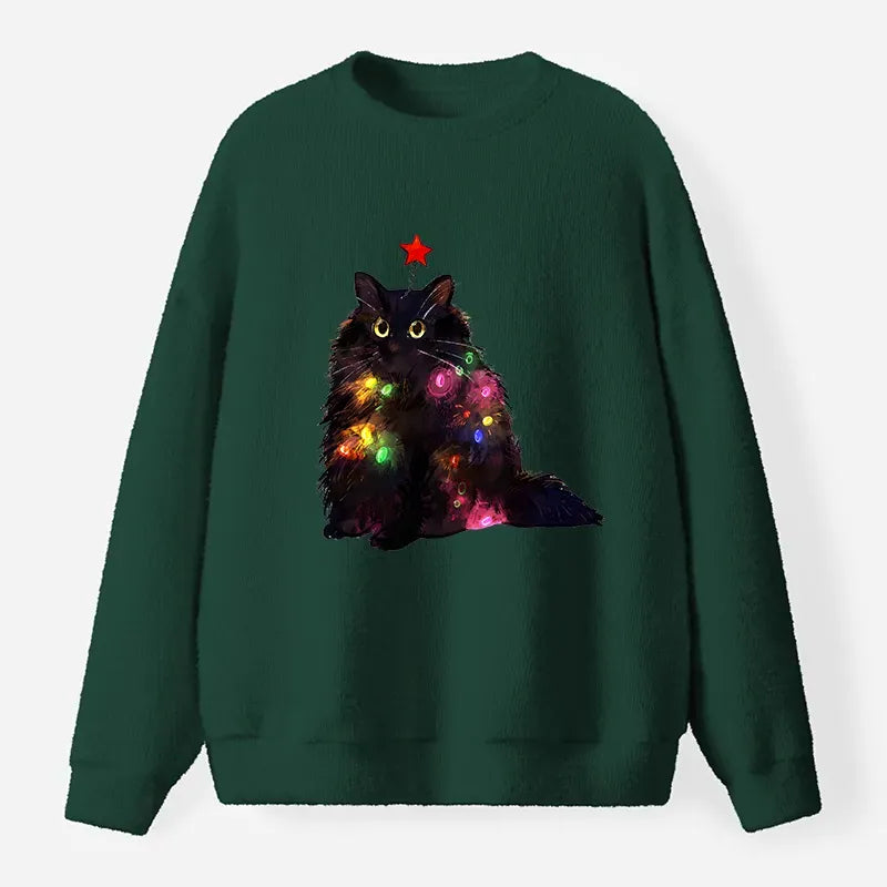 Japanese Cat Sweatshirt for Casual Daily Wear