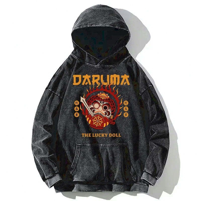 Kyoto-Lion The Lucky Doll Washed Hoodie