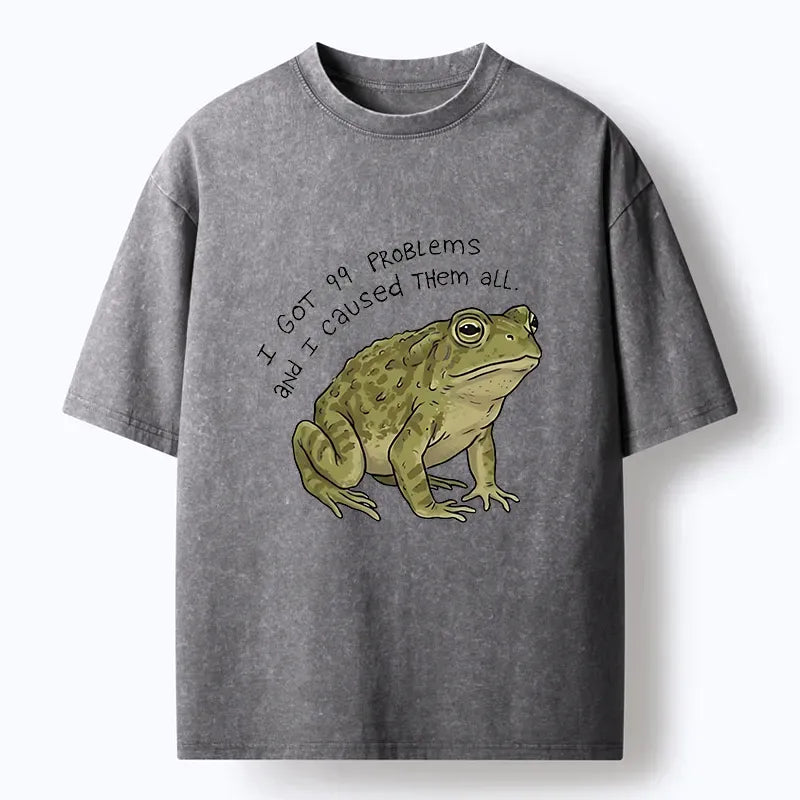 mischievous frog unisex tee for streetwear