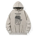 japanese vintage washed hoodie for men